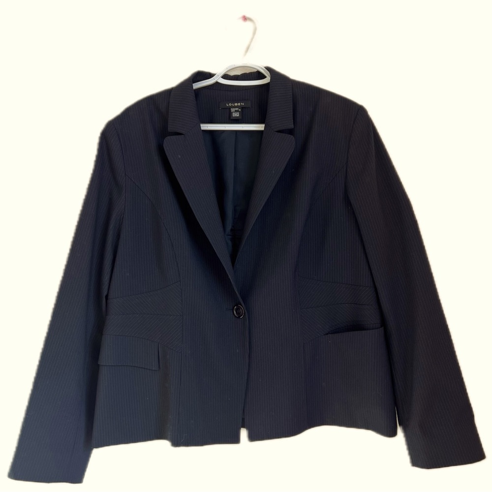 Vintage black stripe blazer